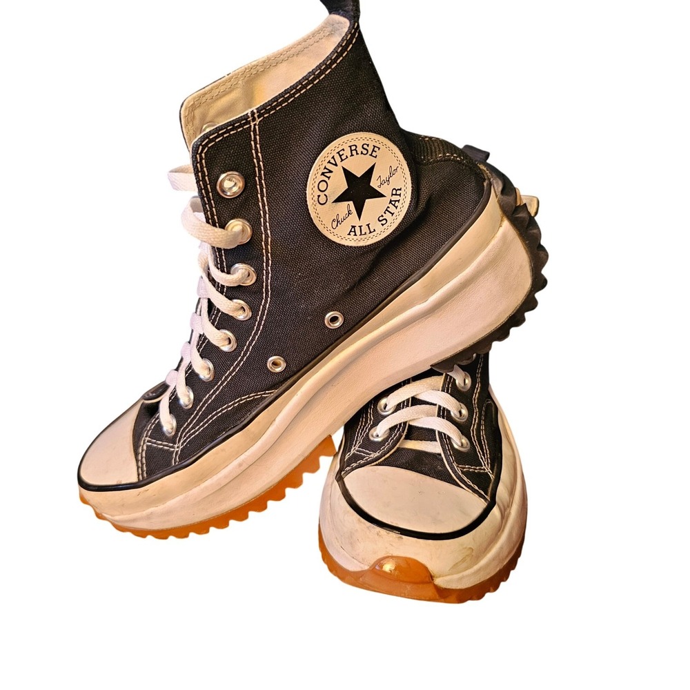 Converse Run Star Hike High Top Black Platform Sneakers 166800C Mens 7.5 Women 9